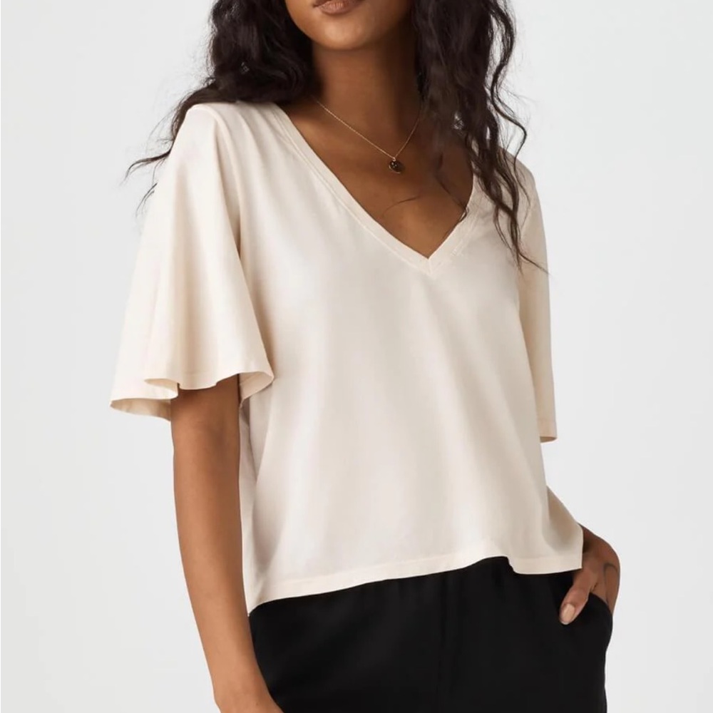 Vetta Cropped Flutter Tee